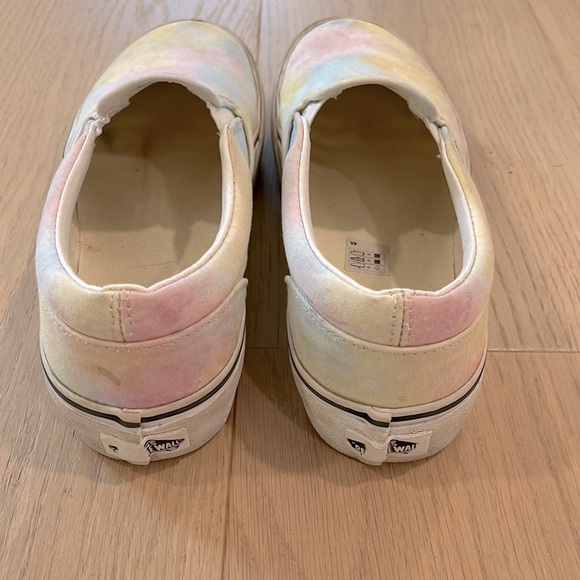 Vans Canvas Slip-On Rainbow Tie-Dye Shoes Size Youth 6 - Picture 4 of 9
